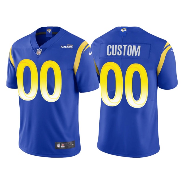 Toddlers Los Angeles Rams Active Player Custom 2020 New Blue Vapor Untouchable Limited Stitched Game Jersey